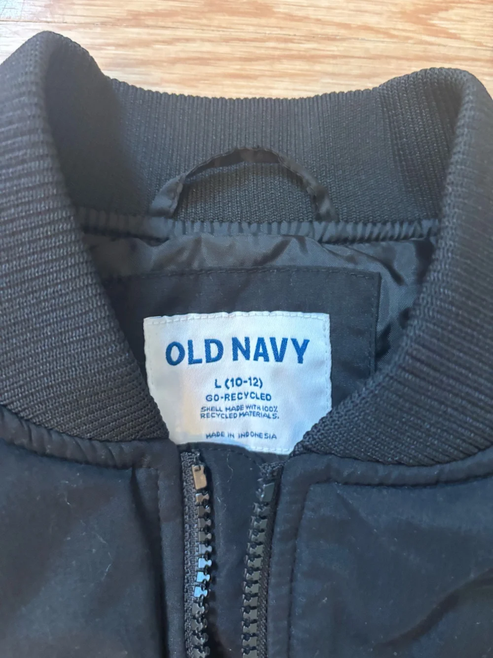Old Navy Girls Black Bomber Jacket